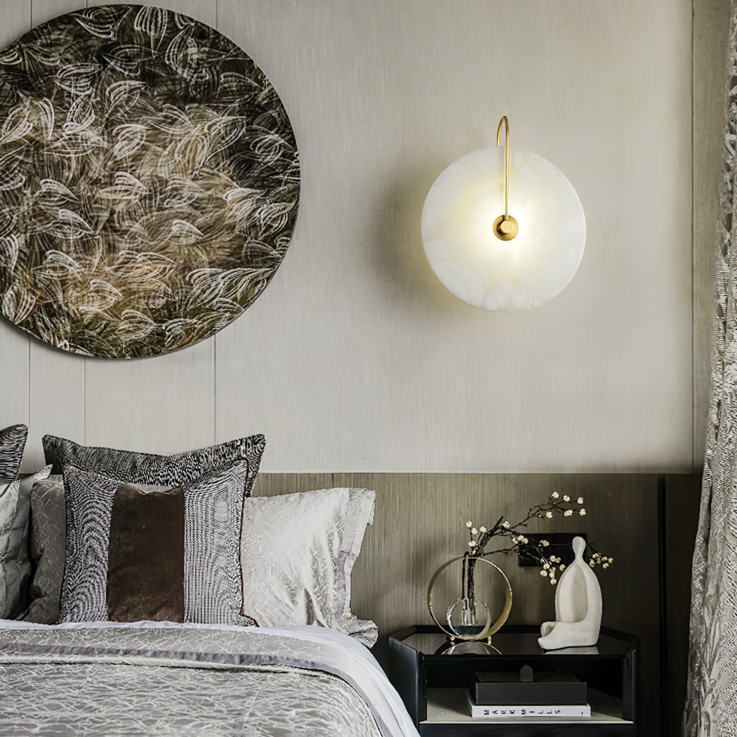 LED-Wandleuchte Alabaster - Zeitlose Eleganz für Ihre Wand