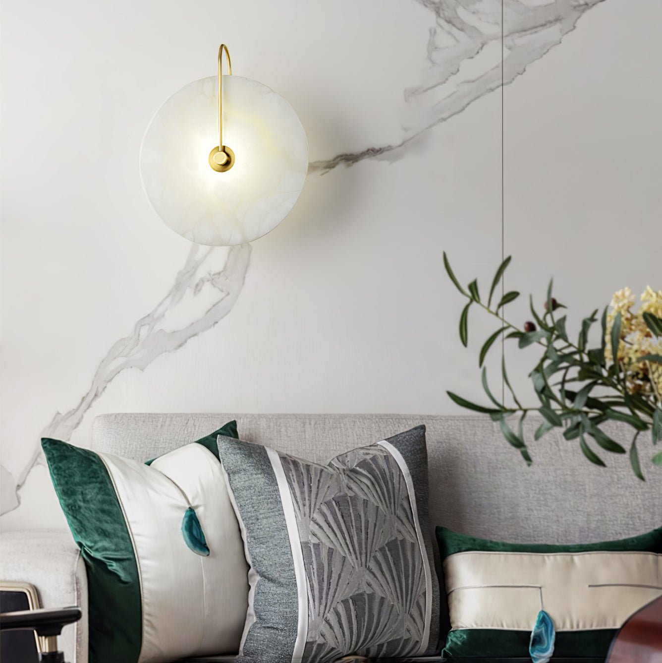 LED-Wandleuchte Alabaster - Zeitlose Eleganz für Ihre Wand