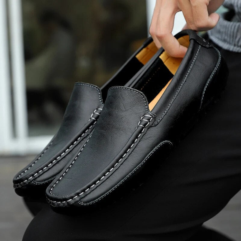 Alexander - Elegante & Atmungsaktive Loafers Aus Leder