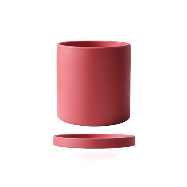 Ensemble de jardinière avec soucoupe Toutes les couleurs vives