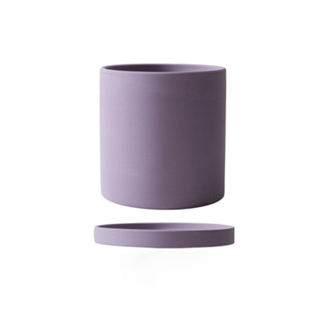 Ensemble de jardinière avec soucoupe Toutes les couleurs vives