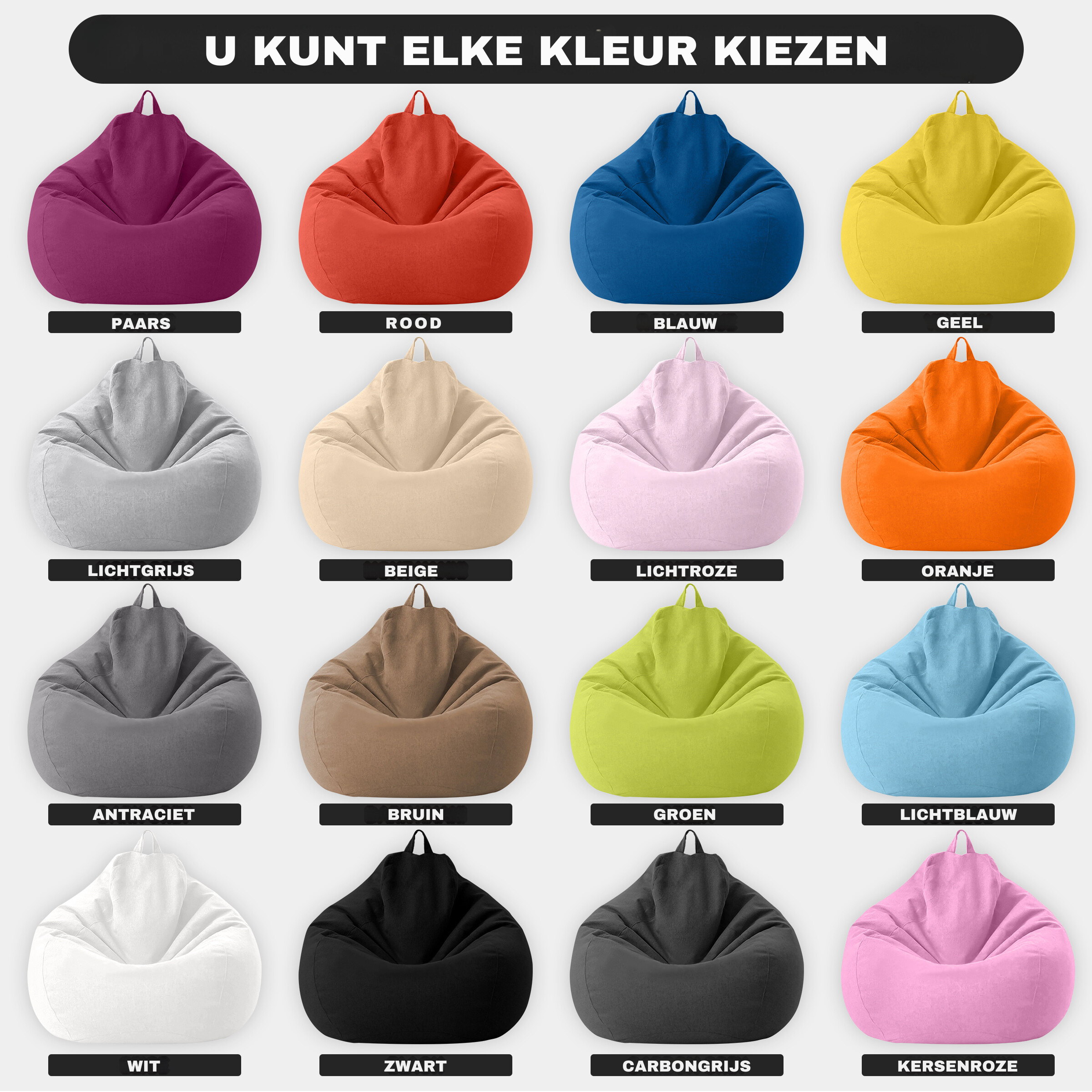 Linumo – Sitzsack Leinen ergonomisch – ideal für Zuhause
