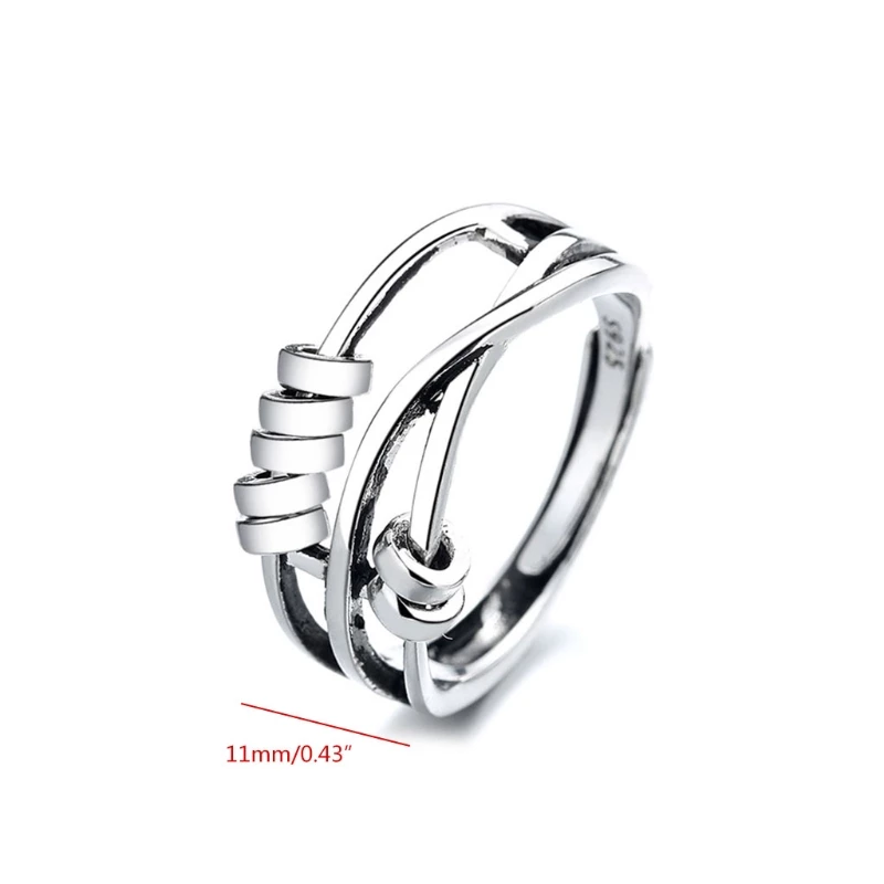 Drehbarer Silberring – Stilvoller Fidget-Ring aus 925er Silber