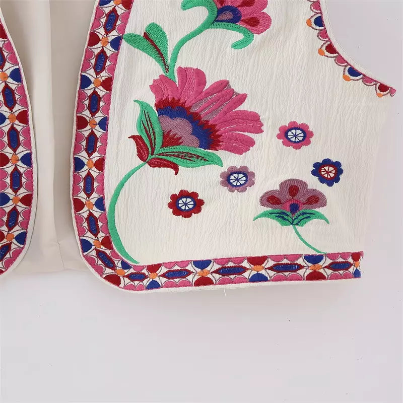 Edith | Blomstret vest