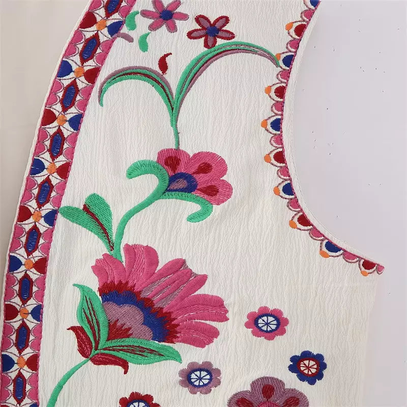 Edith | Blomstret vest