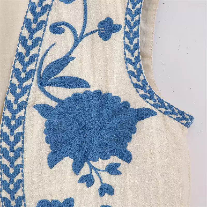 Edith | Blomstret vest