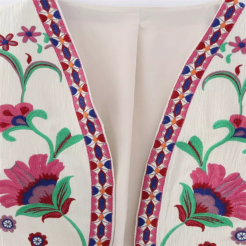 Edith | Blomstret vest