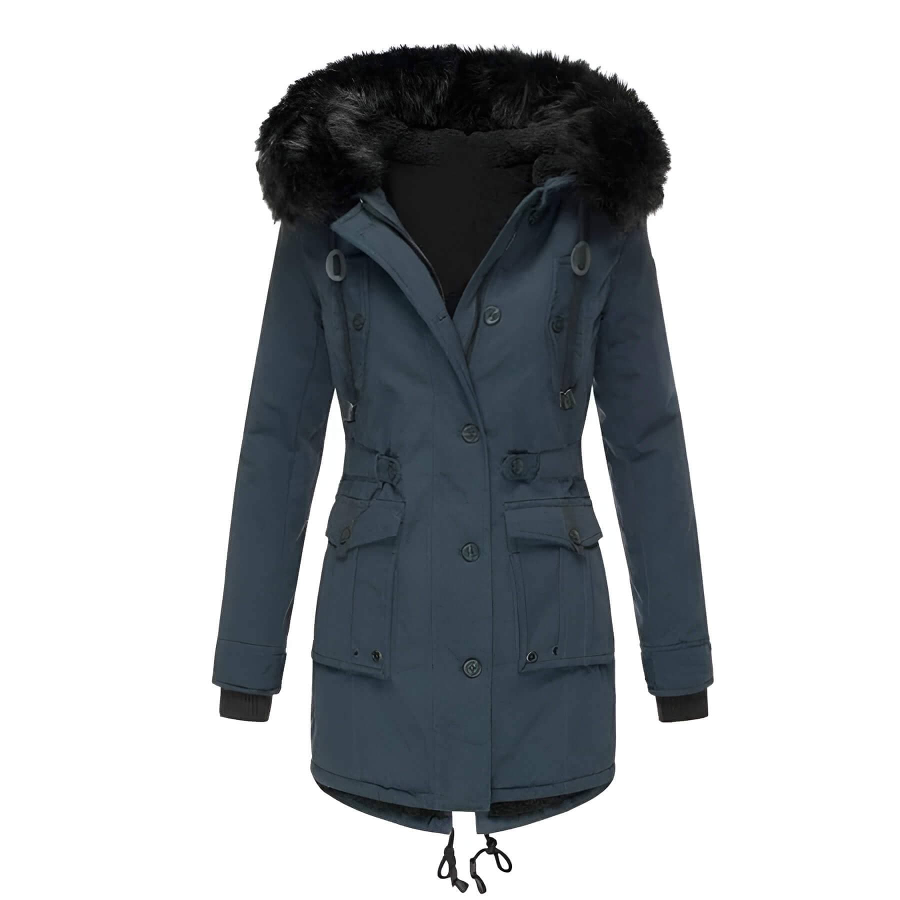 Aria | Winterparka mit Kunstpelzkragen