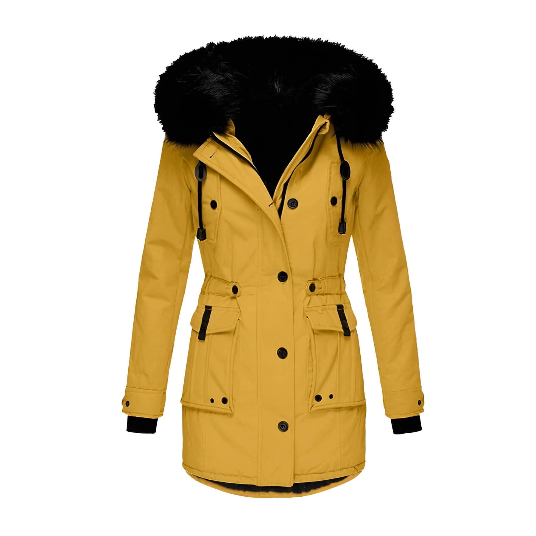 Aria | Winterparka mit Kunstpelzkragen
