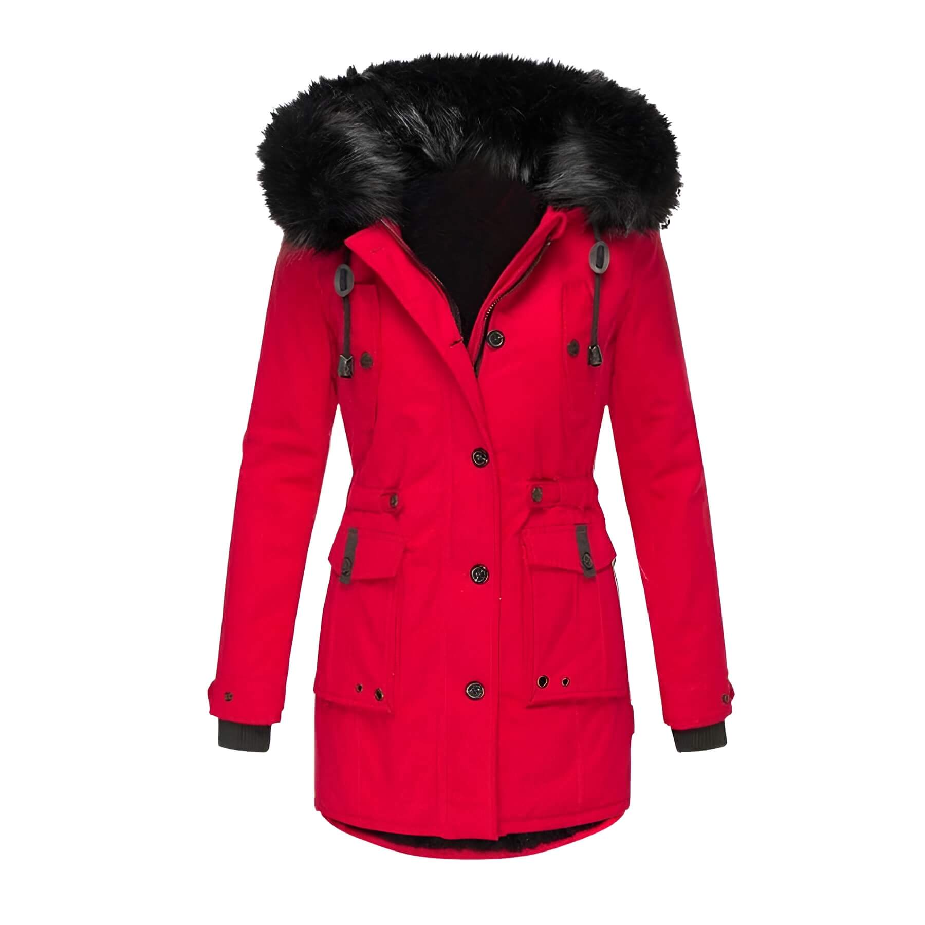 Aria | Winterparka mit Kunstpelzkragen