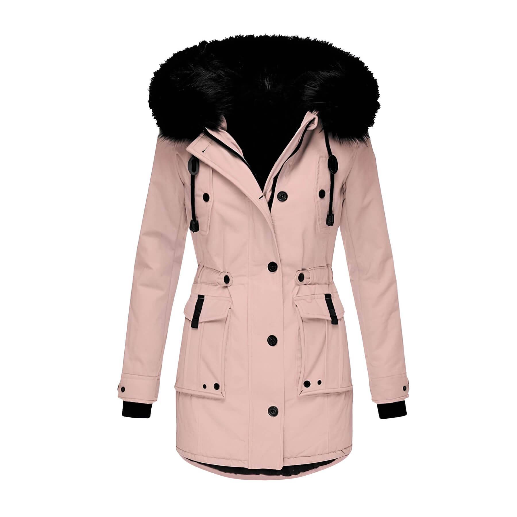 Aria | Winterparka mit Kunstpelzkragen