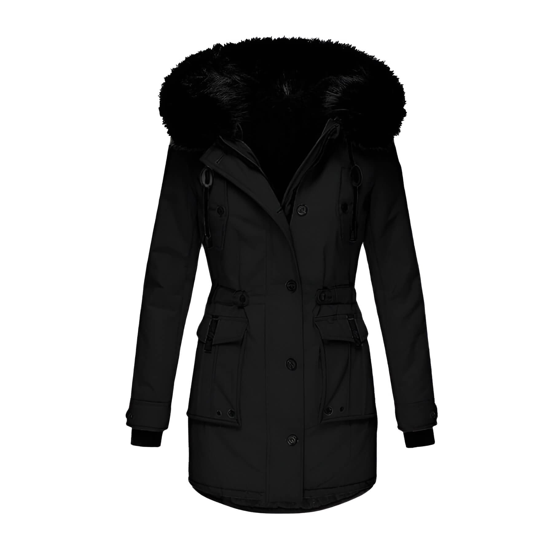 Aria | Winterparka mit Kunstpelzkragen