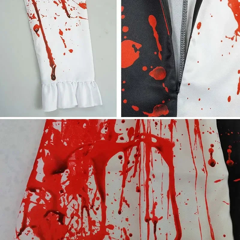 Art The Clown Kostüm mit Maske – Halloween Outfit für Männer & Frauen
