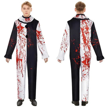 Art The Clown Kostüm mit Maske – Halloween Outfit für Männer & Frauen