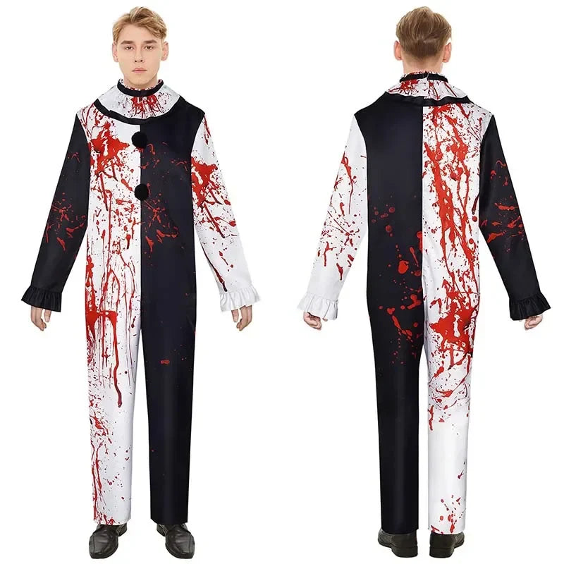 Art The Clown Kostüm mit Maske – Halloween Outfit für Männer & Frauen