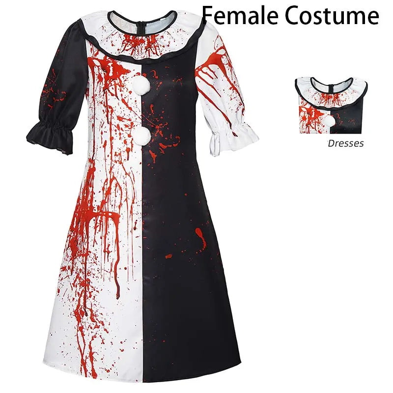 Art The Clown Kostüm mit Maske – Halloween Outfit für Männer & Frauen