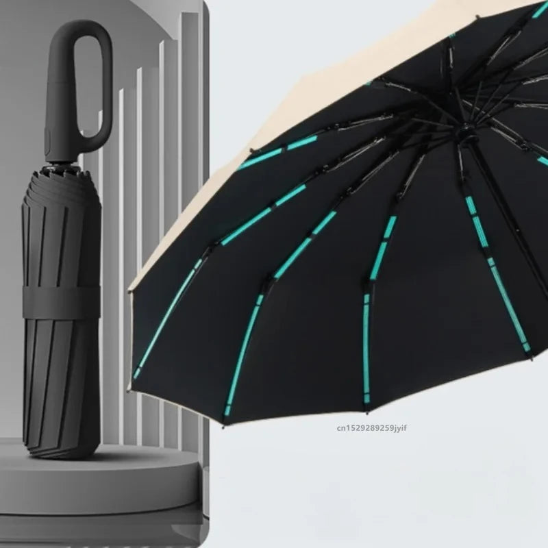 Parapluie automatique avec protection UV pour hommes et femmes, stable et portable, 105 cm / 125 cm