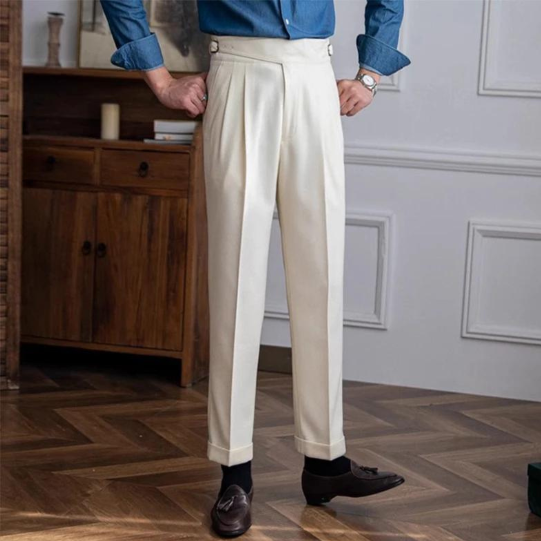 Pantaloni pieghetti Meraner | Comoda e alla moda vestibilità dritta