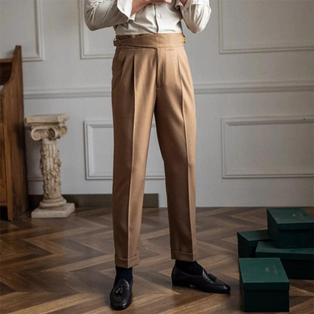 Pantaloni pieghetti Meraner | Comoda e alla moda vestibilità dritta