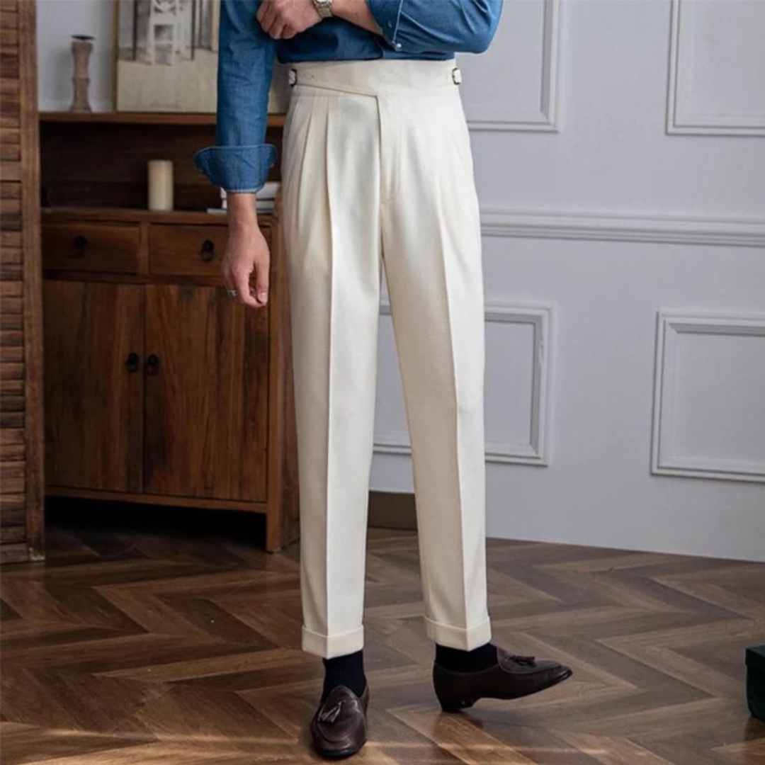 Pantaloni pieghetti Meraner | Comoda e alla moda vestibilità dritta