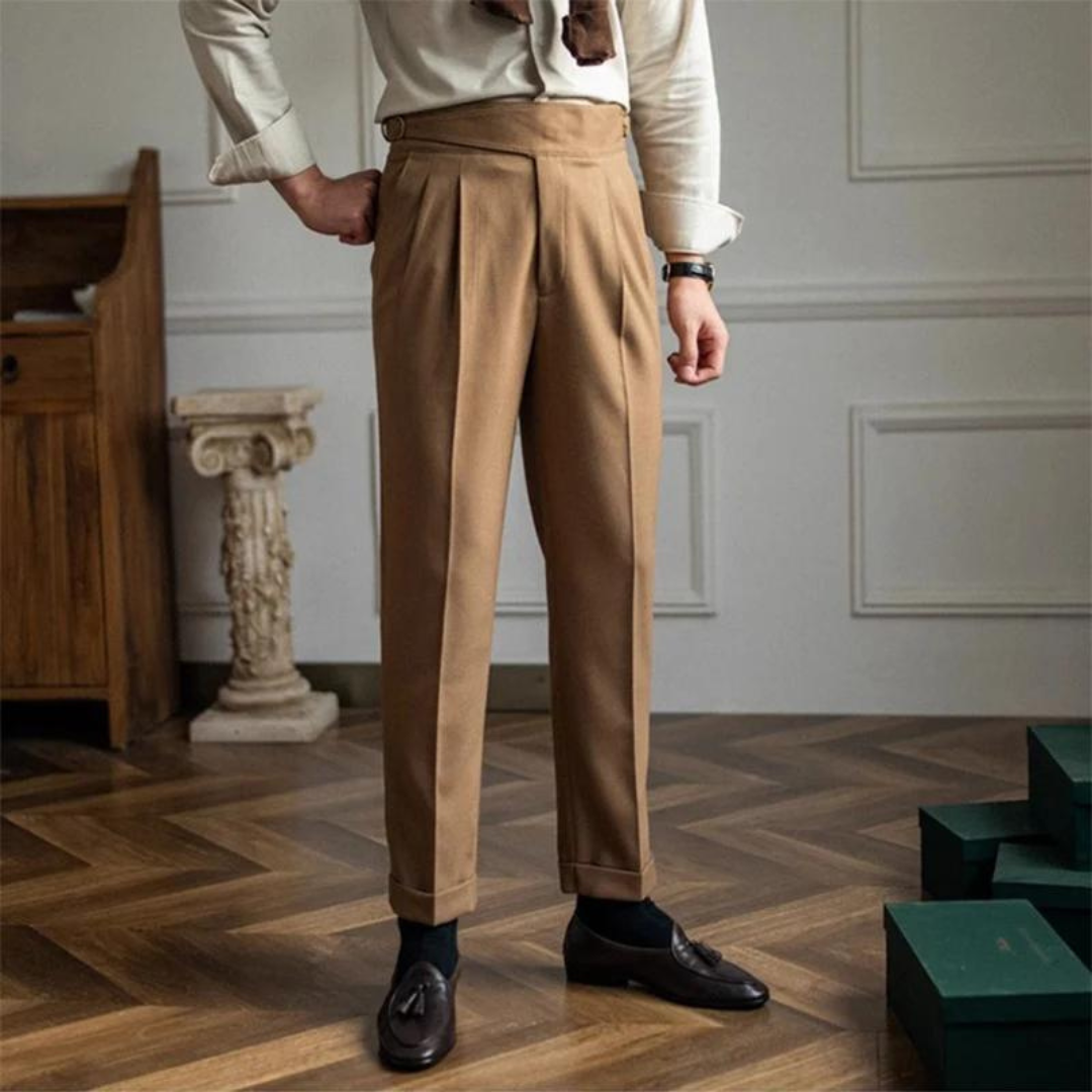 Pantaloni pieghetti Meraner | Comoda e alla moda vestibilità dritta