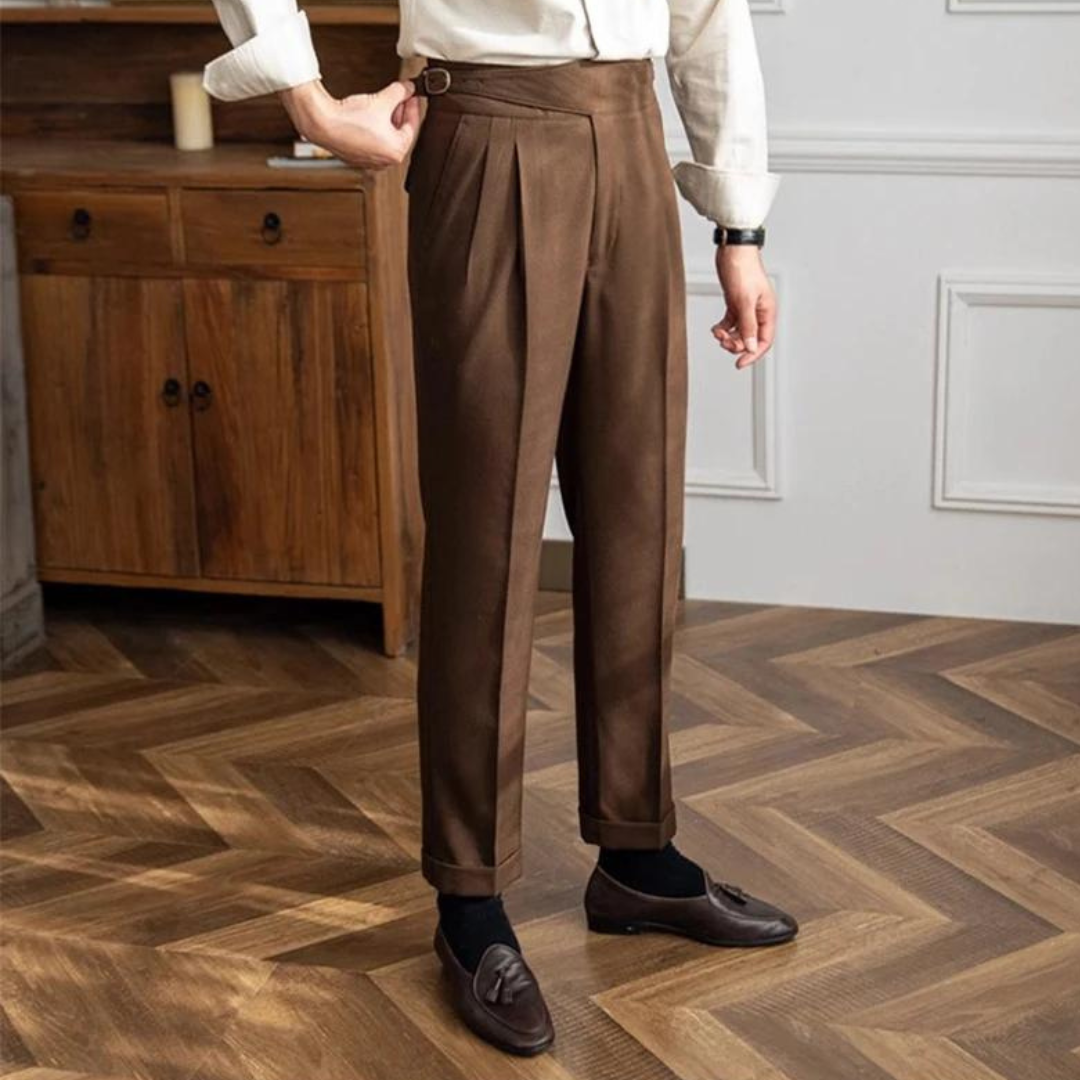 Pantaloni pieghetti Meraner | Comoda e alla moda vestibilità dritta