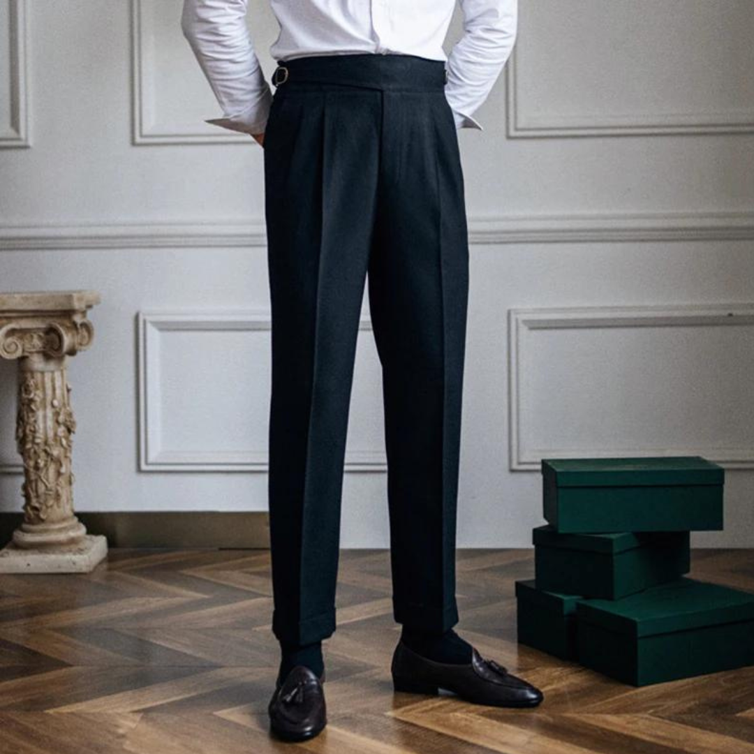 Pantaloni pieghetti Meraner | Comoda e alla moda vestibilità dritta