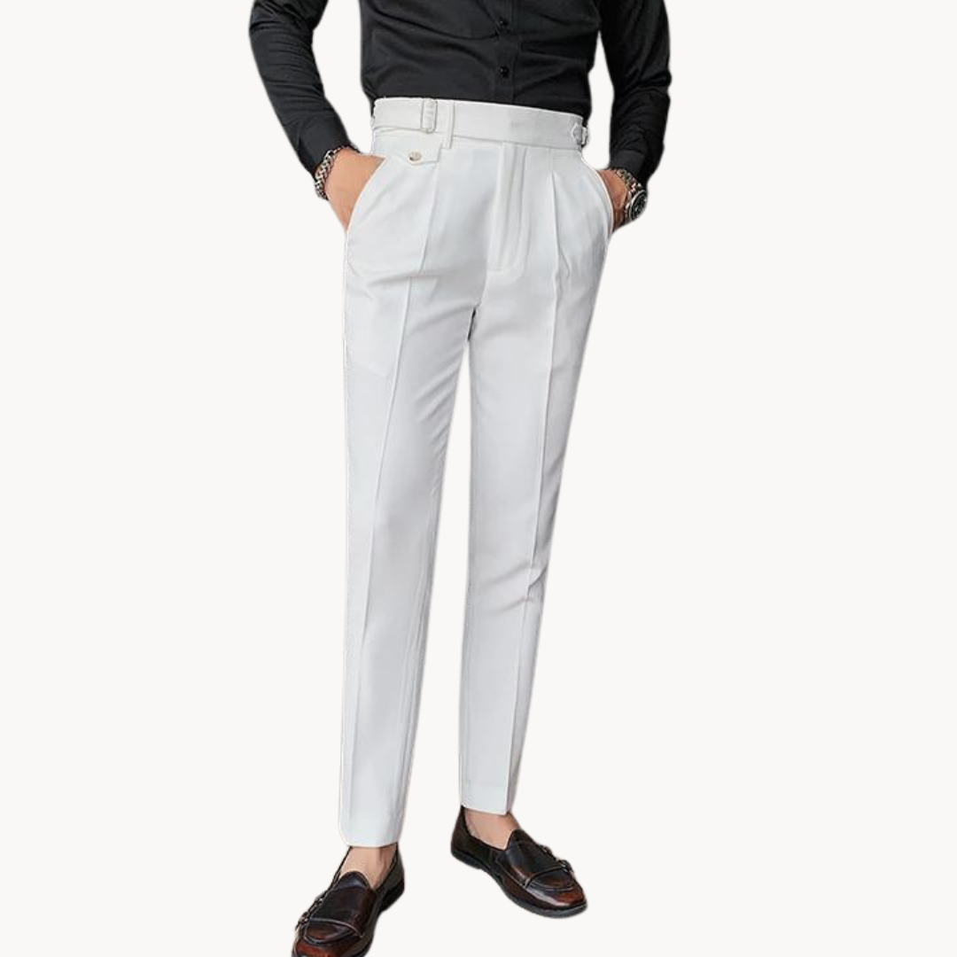 Pantaloni plissettati Marcello | Stile vintage britannico e vestibilità comoda