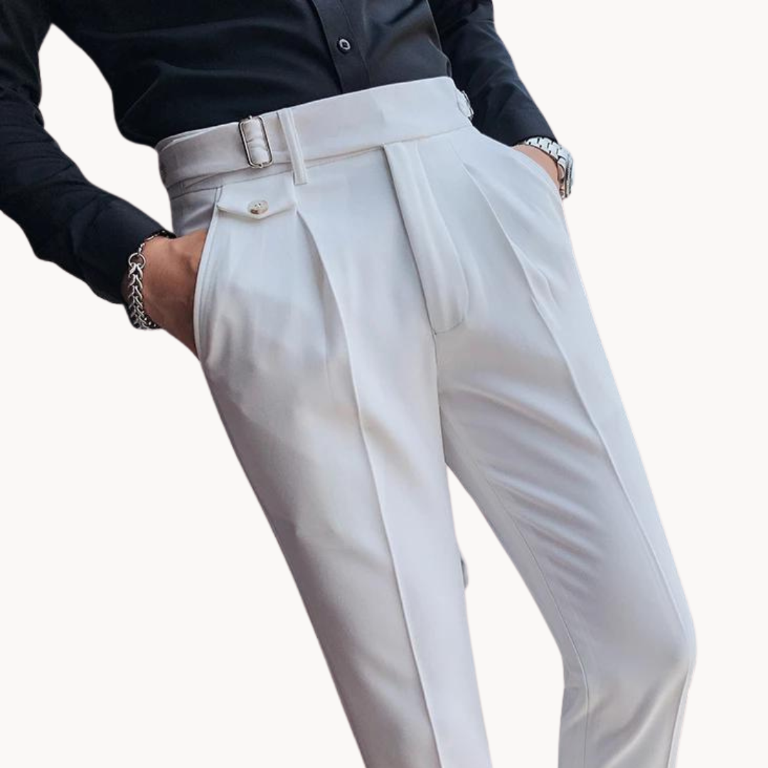 Pantaloni plissettati Marcello | Stile vintage britannico e vestibilità comoda