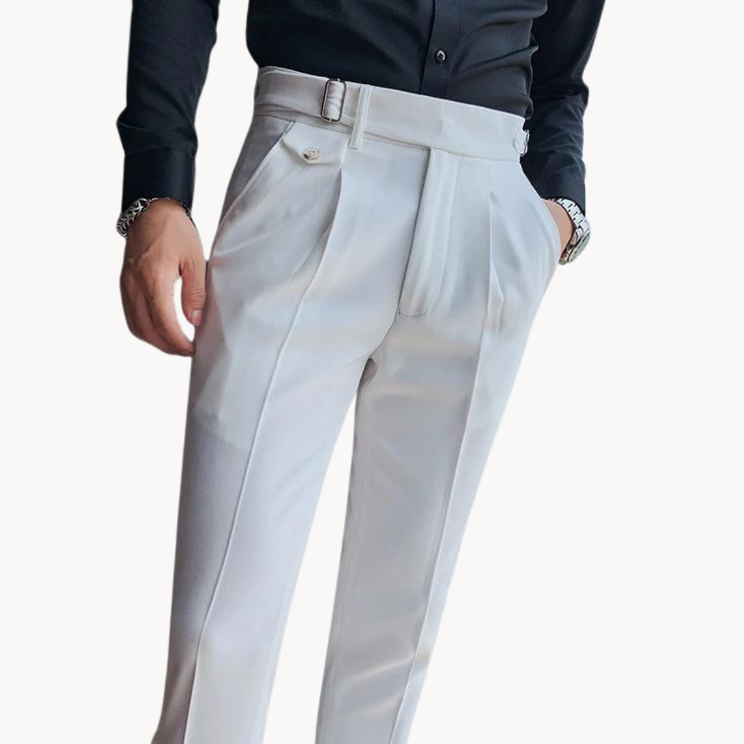 Pantaloni plissettati Marcello | Stile vintage britannico e vestibilità comoda
