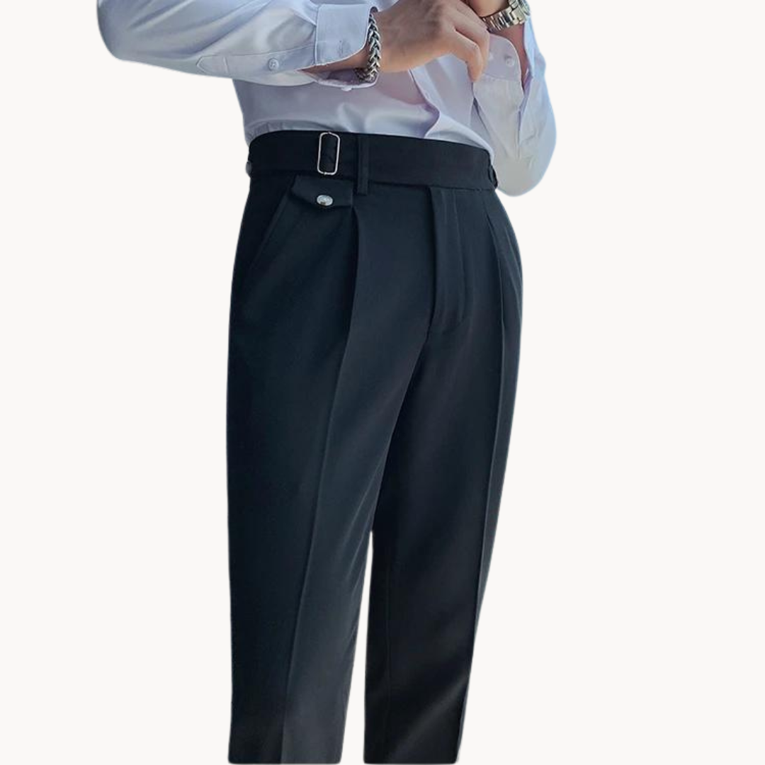 Pantaloni plissettati Marcello | Stile vintage britannico e vestibilità comoda