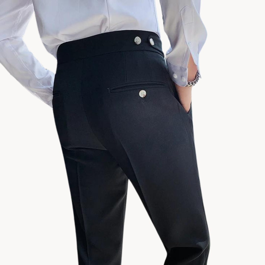 Pantaloni plissettati Marcello | Stile vintage britannico e vestibilità comoda