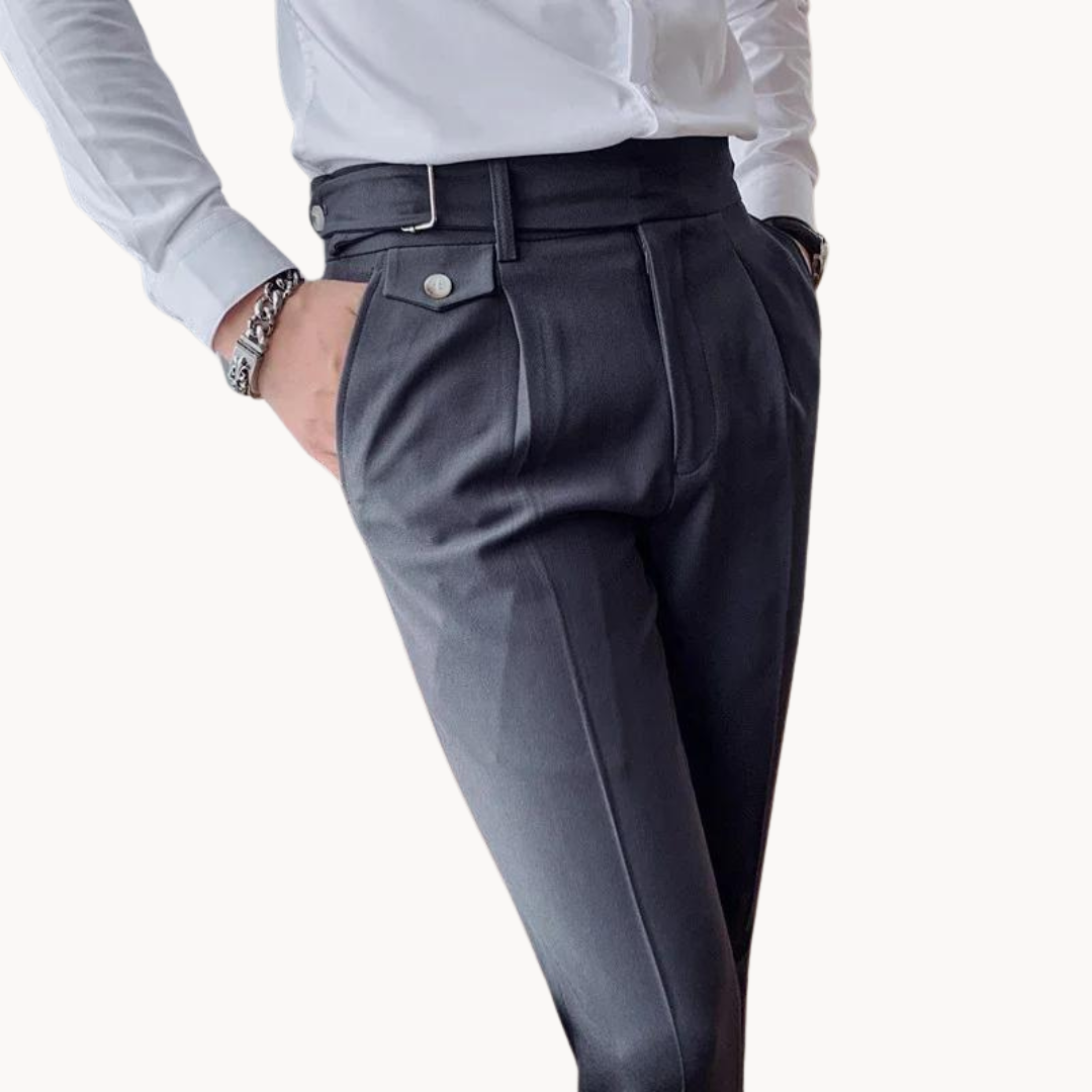 Pantaloni plissettati Marcello | Stile vintage britannico e vestibilità comoda