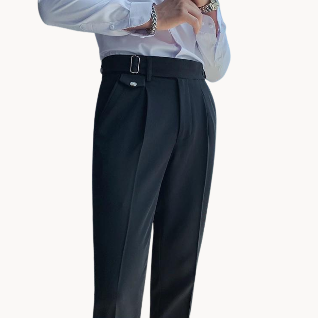 Pantaloni plissettati Marcello | Stile vintage britannico e vestibilità comoda