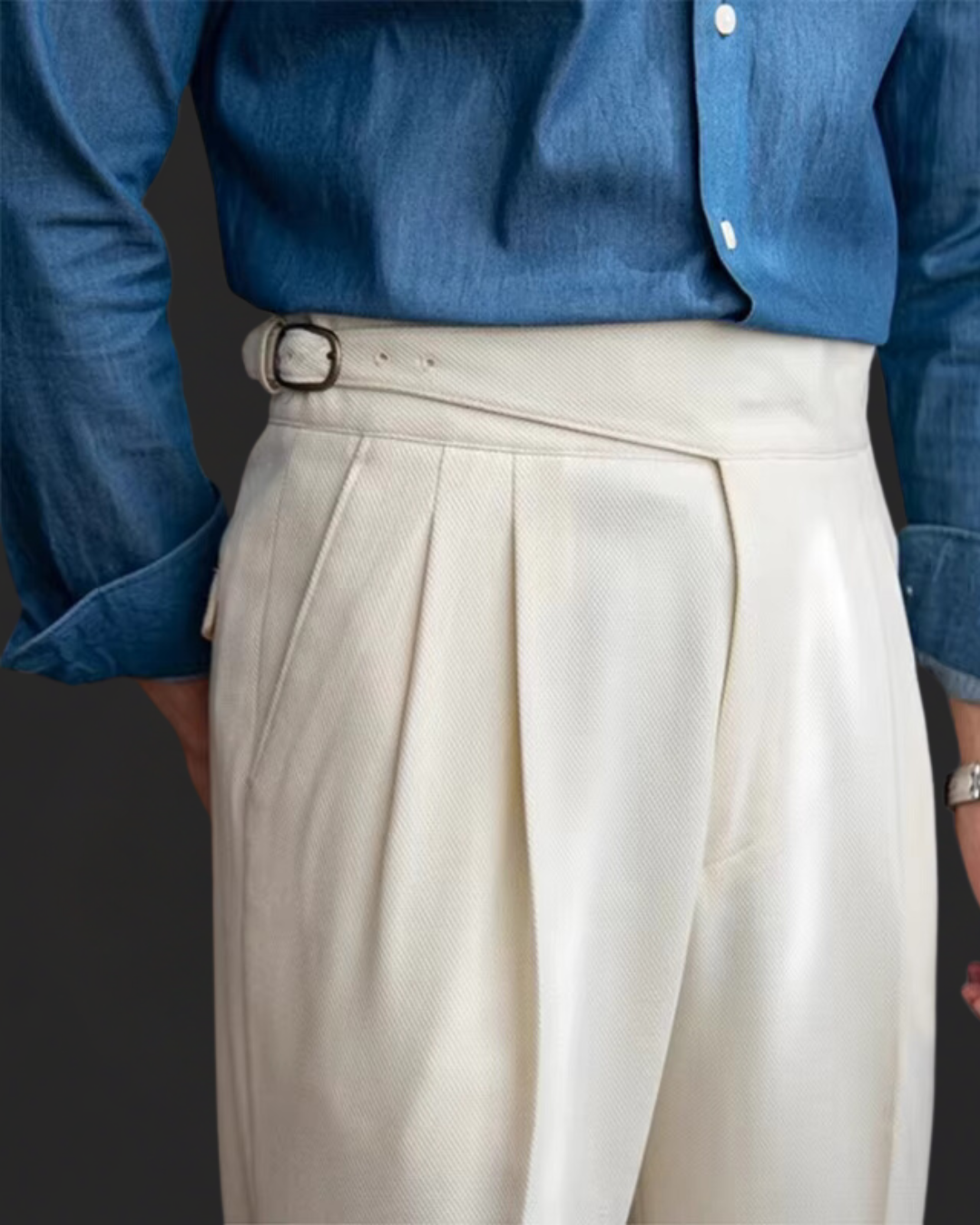 Pantaloni pieghetti Meraner | Comoda e alla moda vestibilità dritta