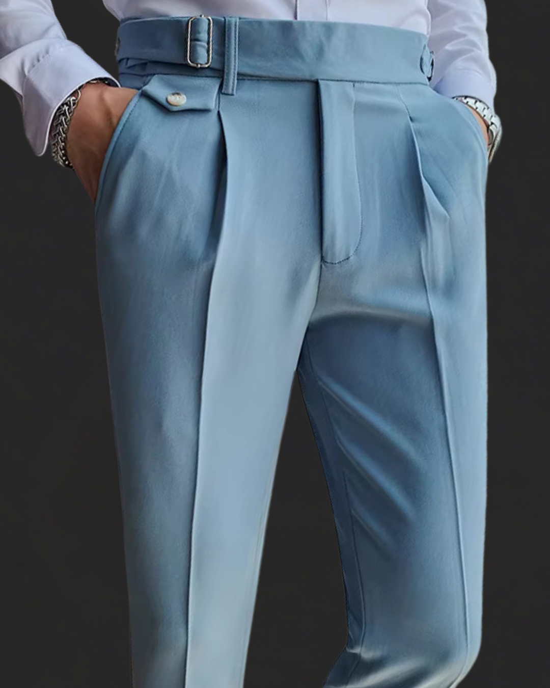 Pantaloni plissettati Marcello | Stile vintage britannico e vestibilità comoda