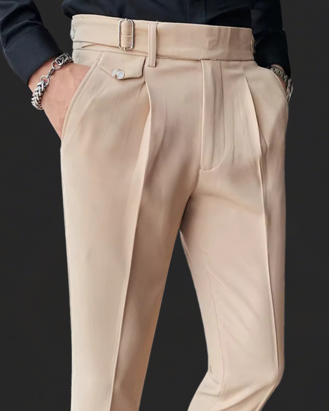 Pantaloni plissettati Marcello | Stile vintage britannico e vestibilità comoda