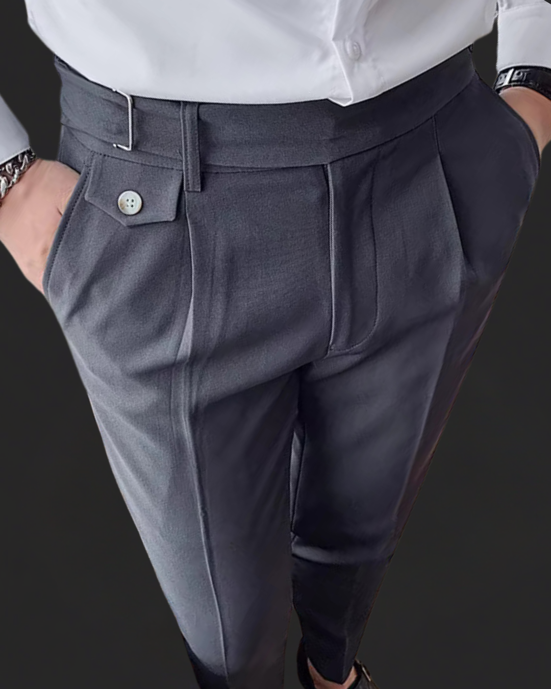 Pantaloni plissettati Marcello | Stile vintage britannico e vestibilità comoda
