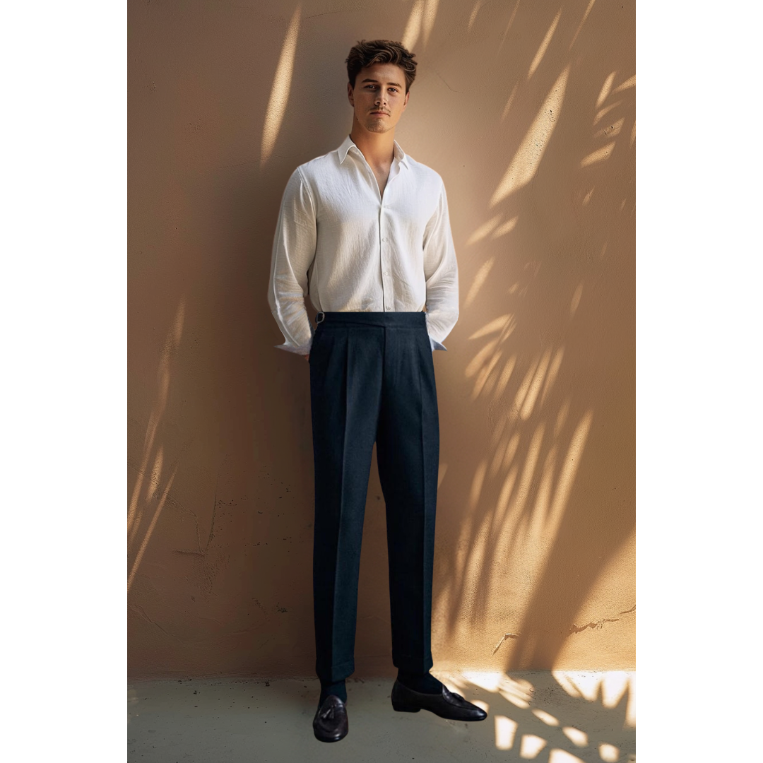 Pantaloni pieghetti Meraner | Comoda e alla moda vestibilità dritta