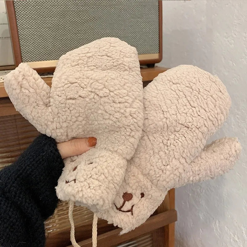 Weiche Damen-Teddyfäustlinge - Mila
