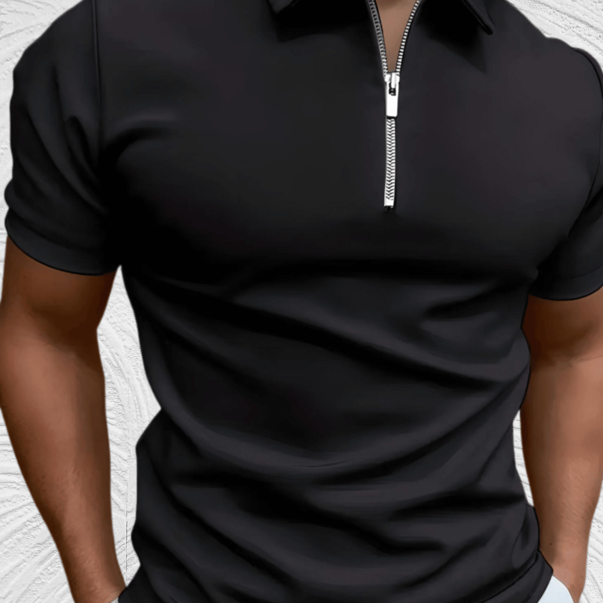 Bertram - Gut sitzendes Herren-Poloshirt mit Reißverschluss