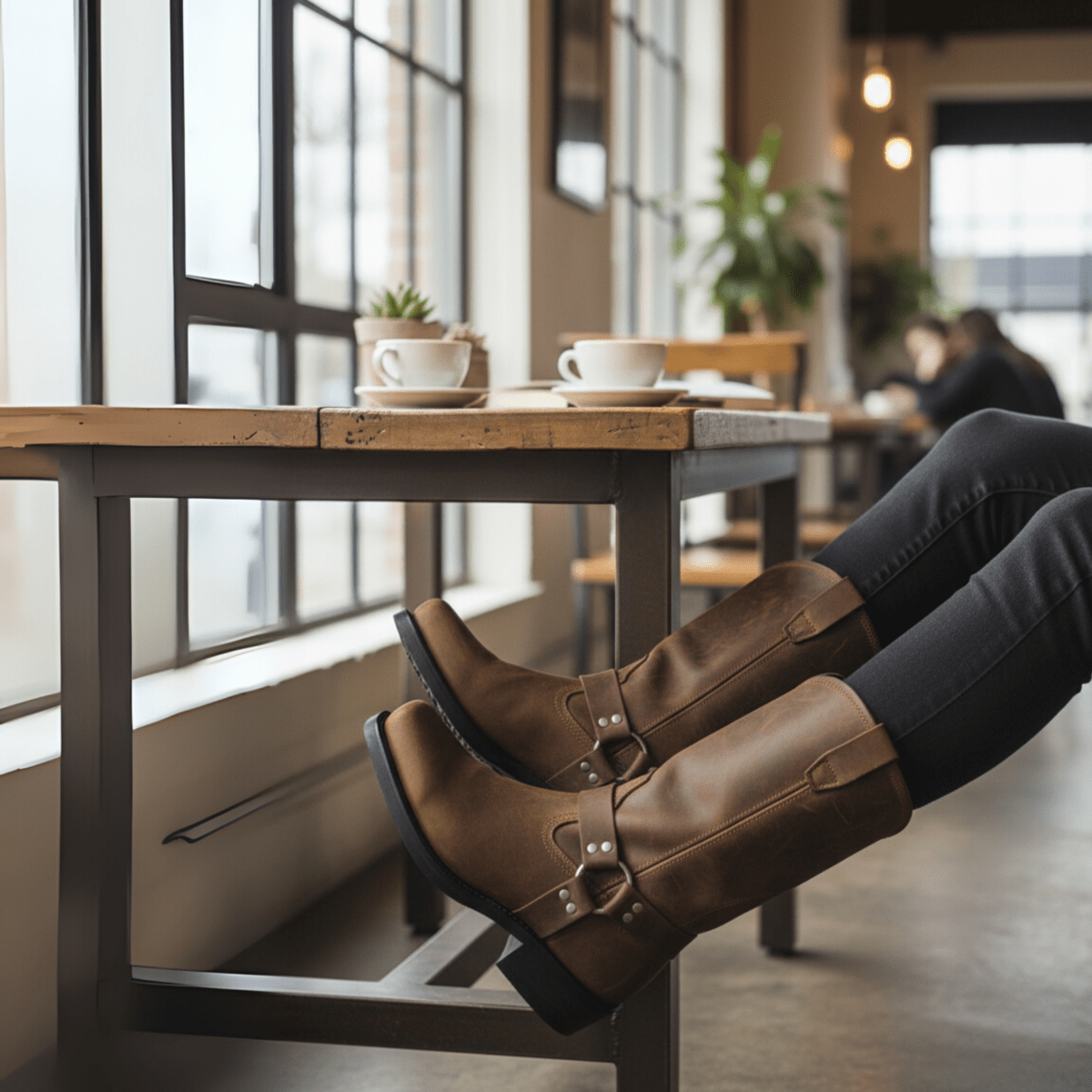 Herren Boots im Harness-Stil – Wasserabweisendes Obermaterial & Robustes Design