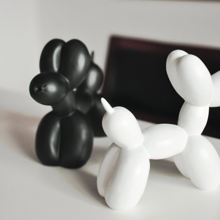 Artilume – Ballonhund Skulptur Kunstharz 20cm – Moderne boligdekoration