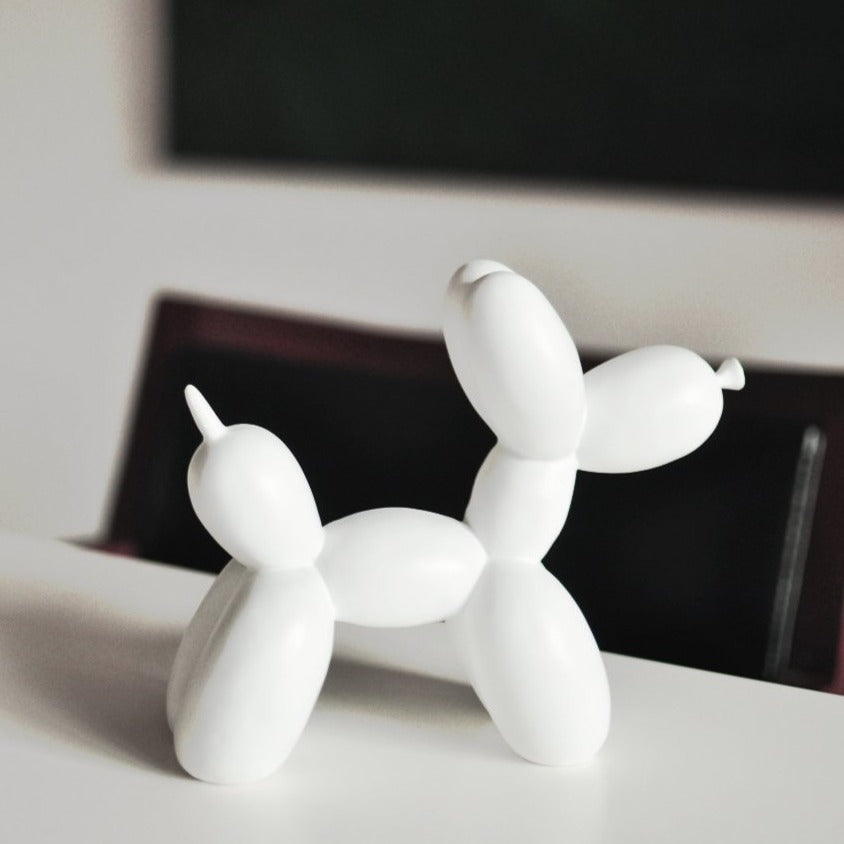 Artilume – Ballonhund Skulptur Kunstharz 20cm – Moderne boligdekoration