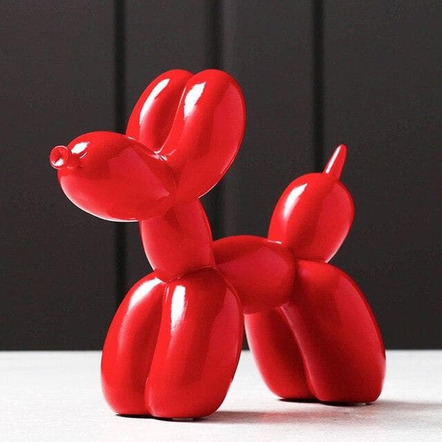Artilume – Ballonhund Skulptur Kunstharz 20cm – Moderne boligdekoration