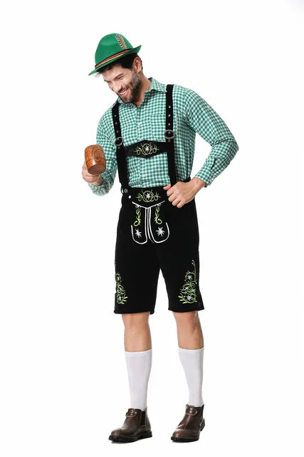 Devako Axely - Bayerischer Traditioneller Grüner Oktoberfest-Anzug für Männer