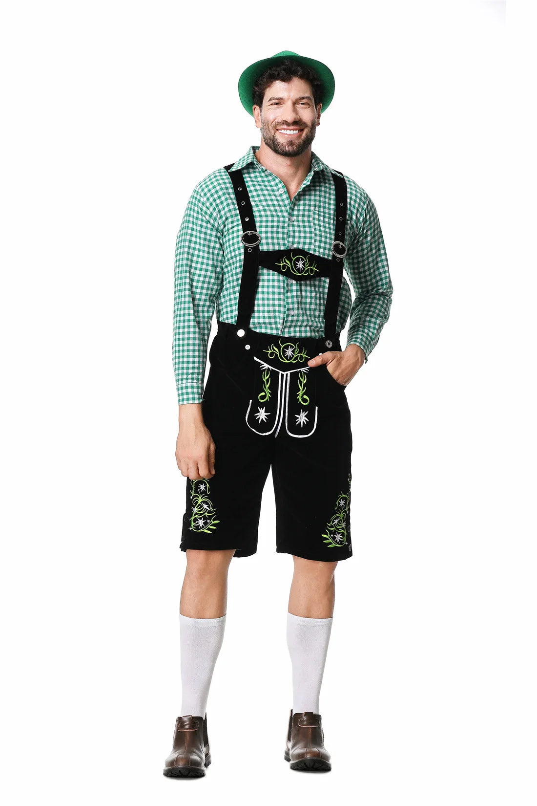 Devako Axely - Bayerischer Traditioneller Grüner Oktoberfest-Anzug für Männer