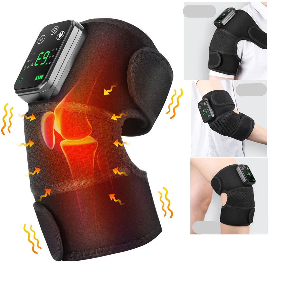 Beheizte Schulterstütze mit Vibration, LED-Anzeige, wiederaufladbar, für Schultern und Gelenke 14