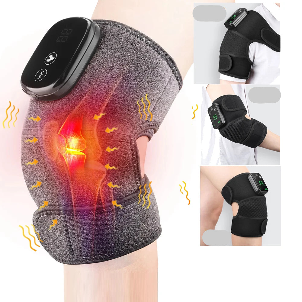 Beheizte Schulterstütze mit Vibration, LED-Anzeige, wiederaufladbar, für Schultern und Gelenke 8