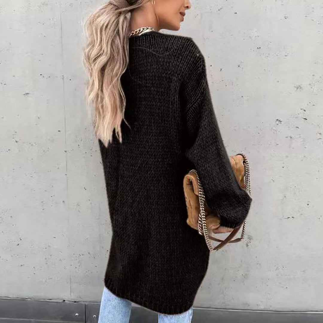 Klassische Strickjacke für Frauen - Hollian